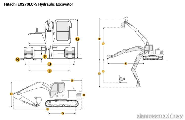 2001 HITACHI EX270LC-5 Excavator | Alan Ross Machinery